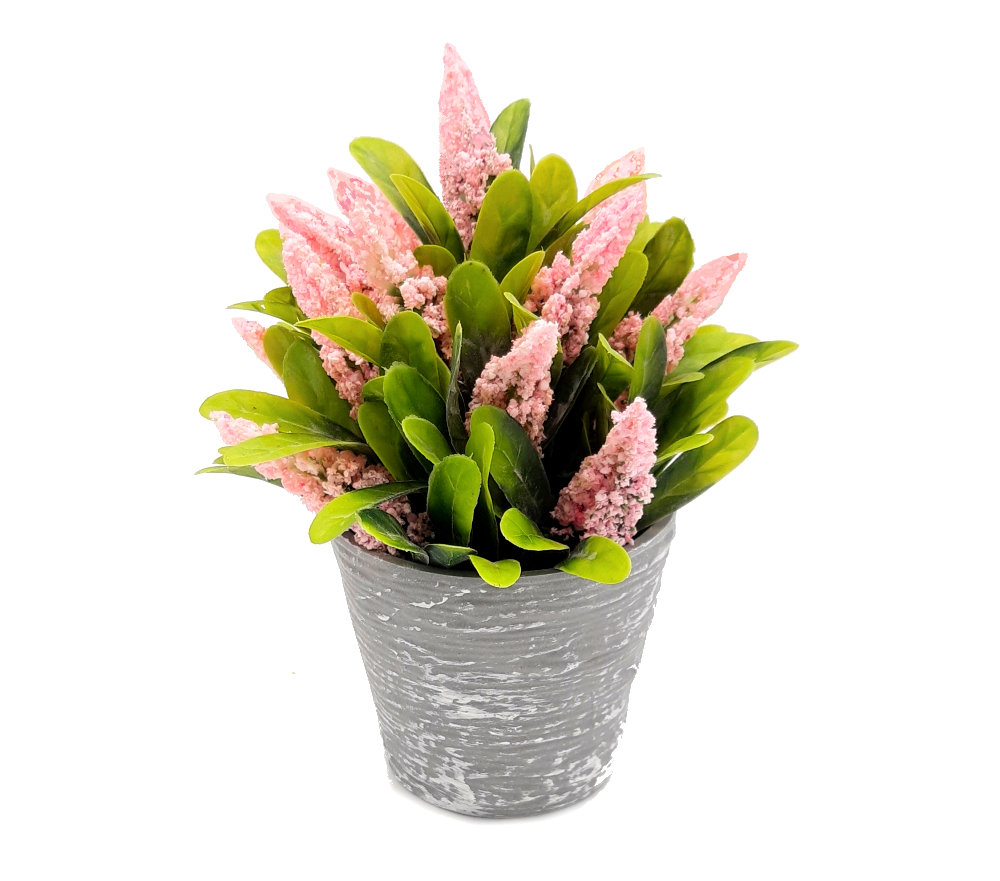 Roślina w doniczce sztuczne kwiaty kompozycja żółta 20 cm