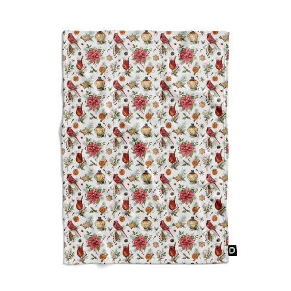 Koc pluszowy WINTER wzór BN41 | świąteczne zapachy 135 x 100 cm