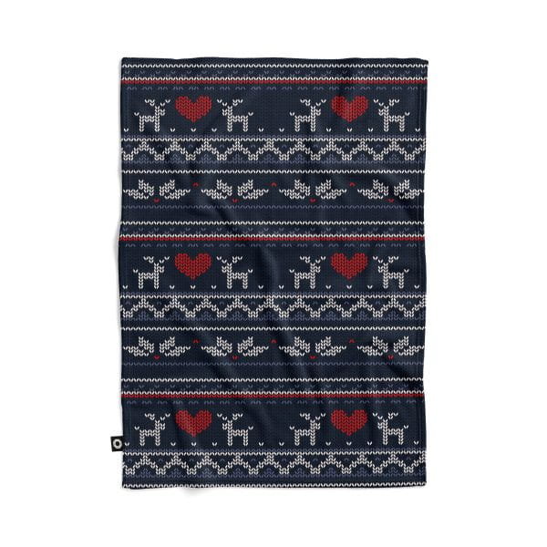 Koc pluszowy WINTER wzór BN10  | zimowy sweter 150 x 200 cm