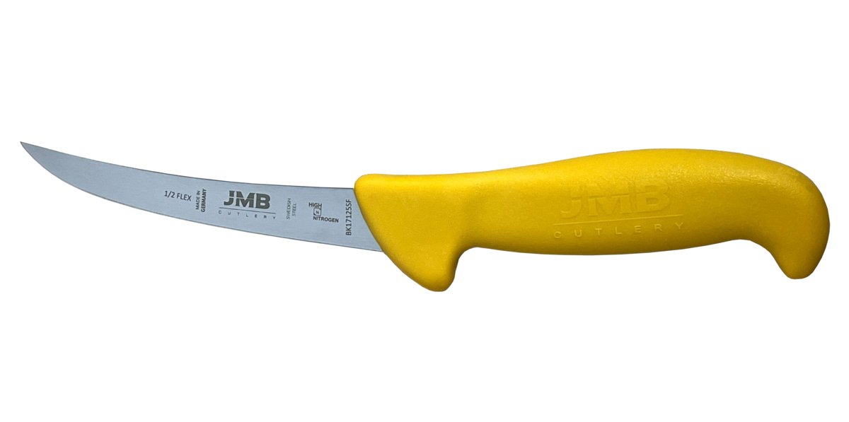 JMB nóż nr BK17125SF półelastyczny 12,5 cm żółty
