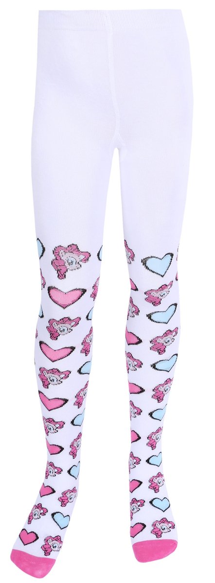 Białe rajstopy w serca My Little Pony 3-4 lat 104 cm