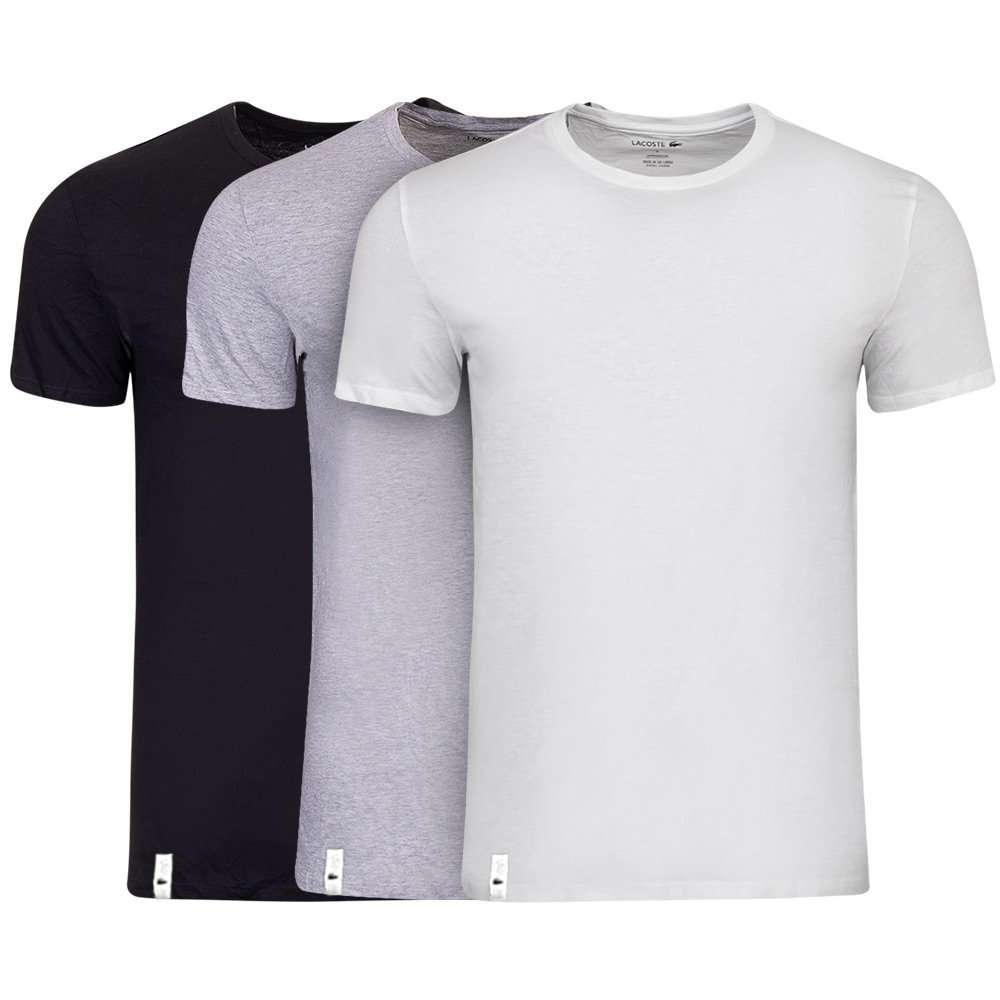 Lacoste t-shirt męski komplet 3 sztuki mix pudełko TH3451-00-BXY M