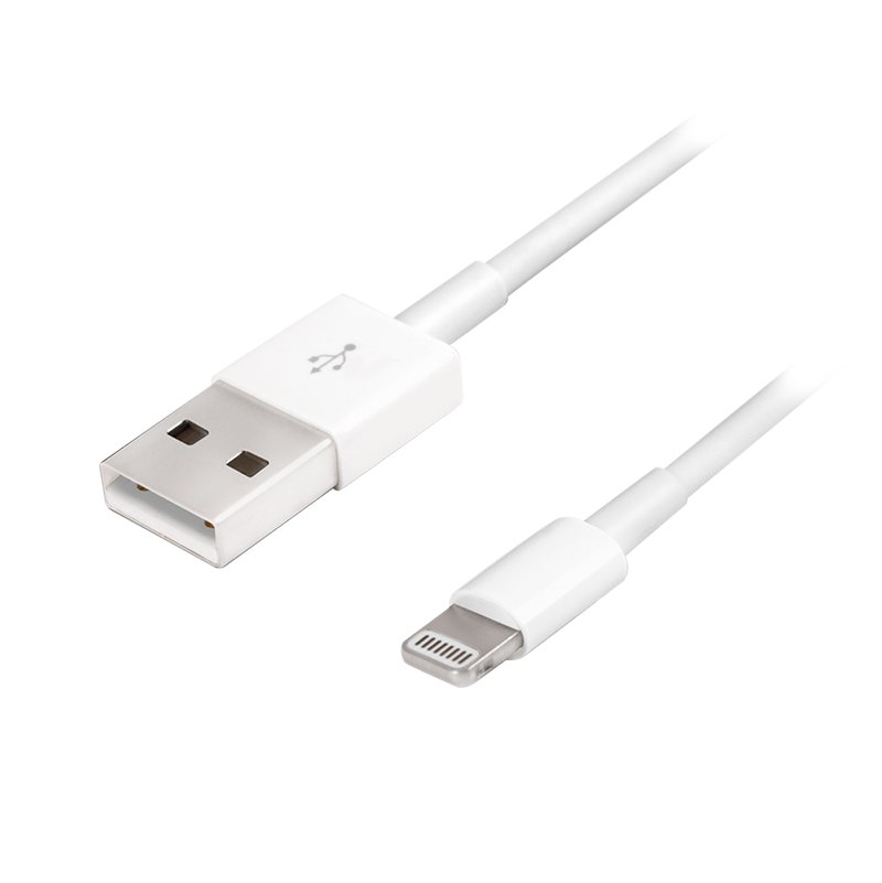 Kabel Lightning do Apple MFI, 1m, USB A, Biały – Kabel Ładowania i Synchronizacji Apple 8-Pin