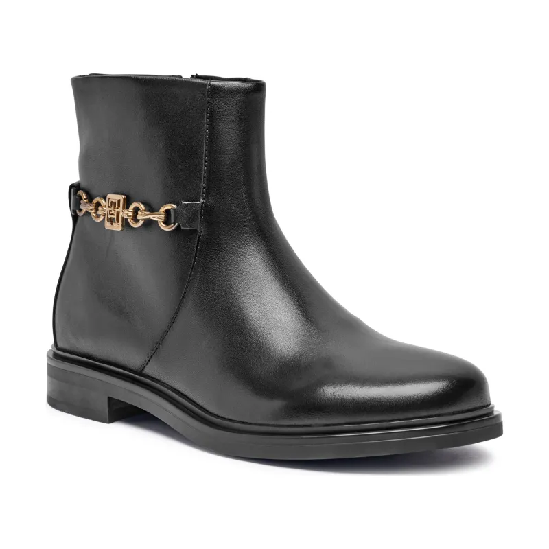 Tommy Hilfiger Skórzane botki