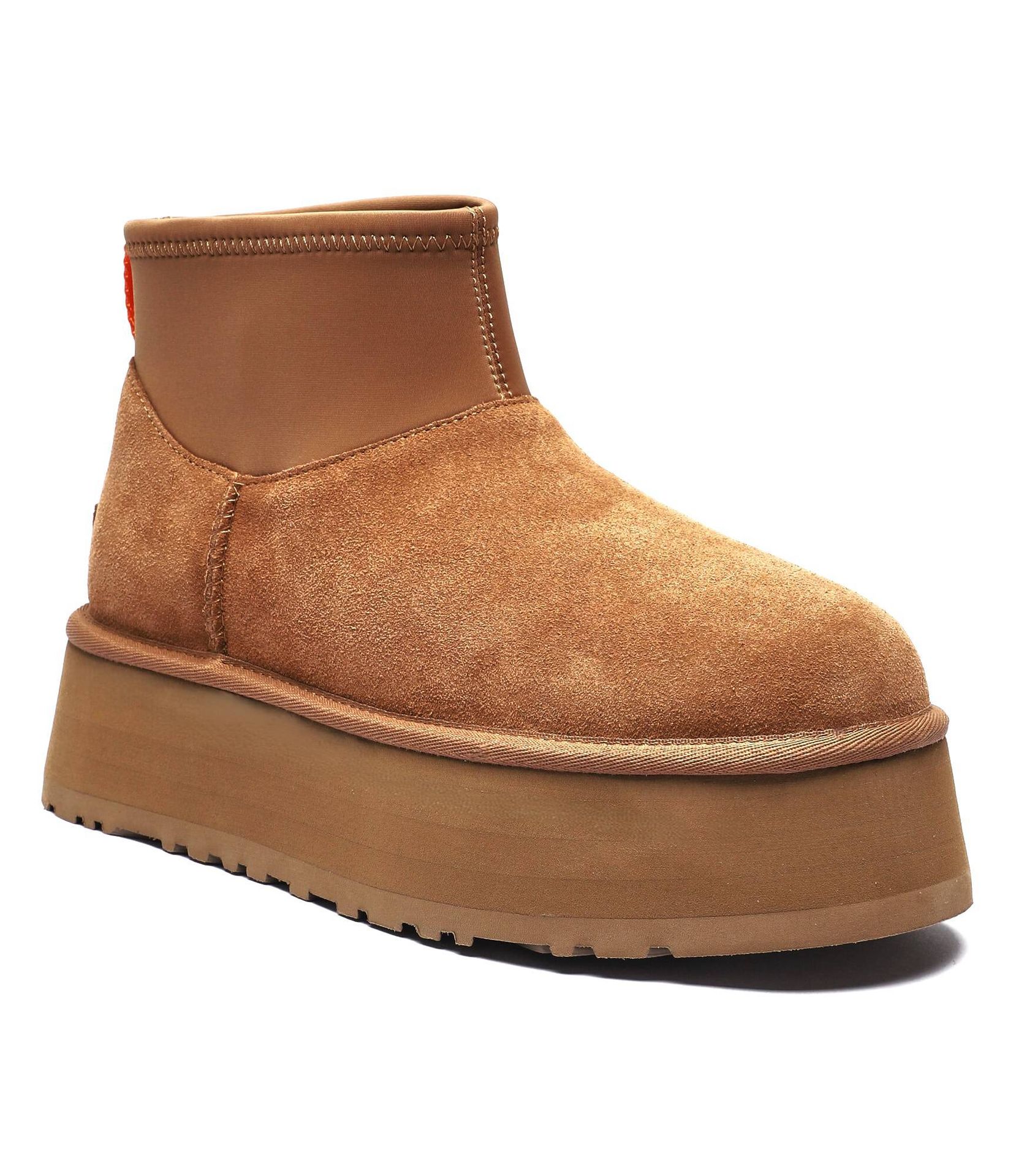 UGG Śniegowce Classic Mini Dipper wełna zamsz