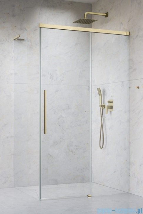 Radaway Idea 8 QL Kdj Brushed Gold kabina 100x80cm prawa szczotkowane złoto 10550517-99-01R/10350453-01-01/10360080-01-01L