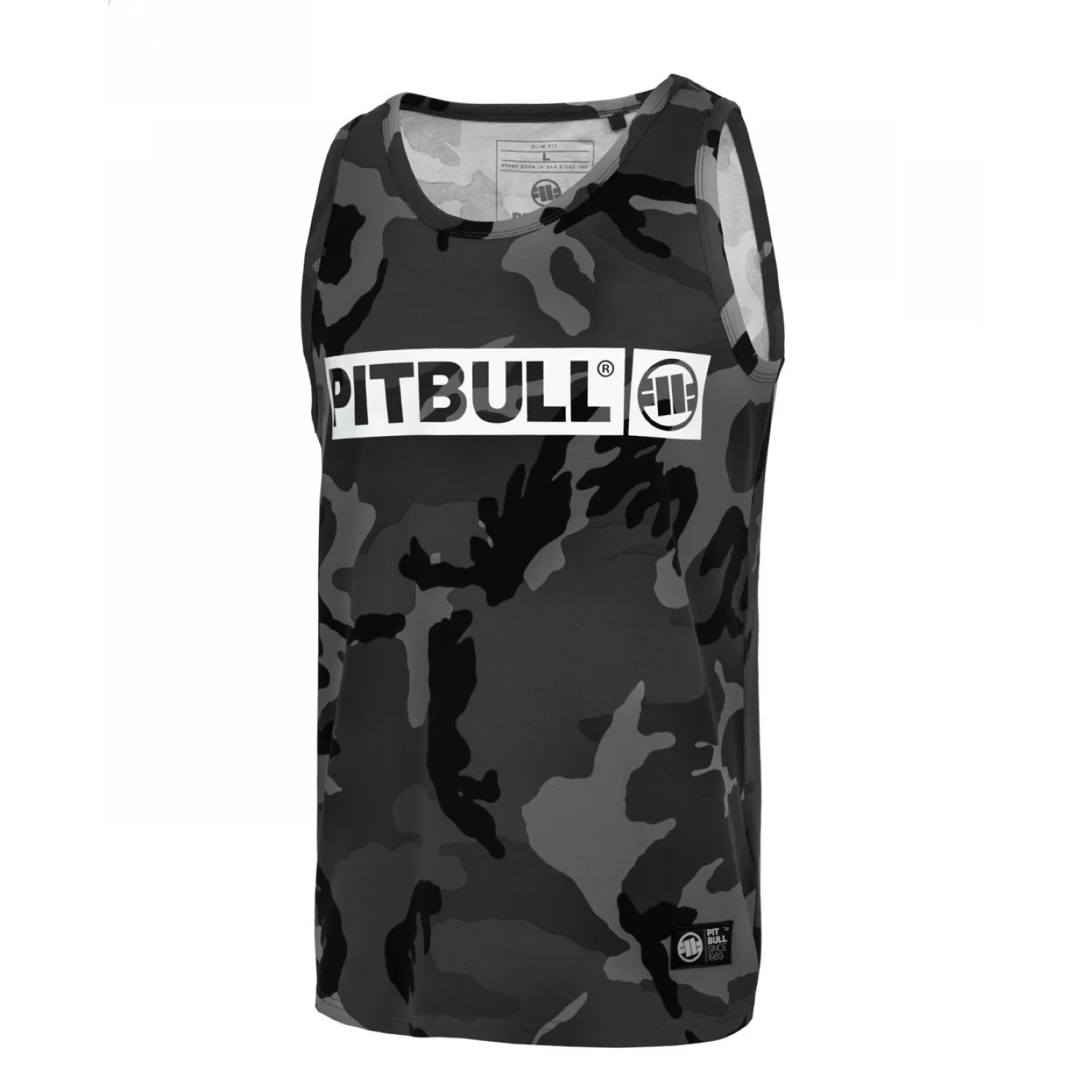Tank Top Pit Bull Middle Weight 190 Spandex Hilltop '24 - All Black Camo 3XL