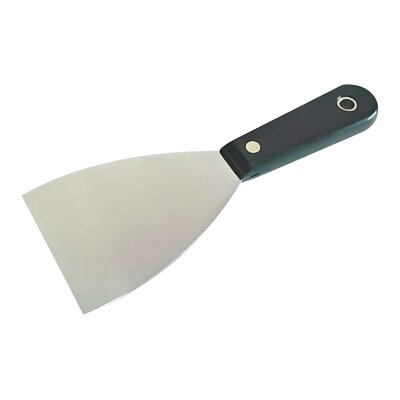 MEGA Szpachelka 125mm, polerowana, ręk. plastikowa 31143