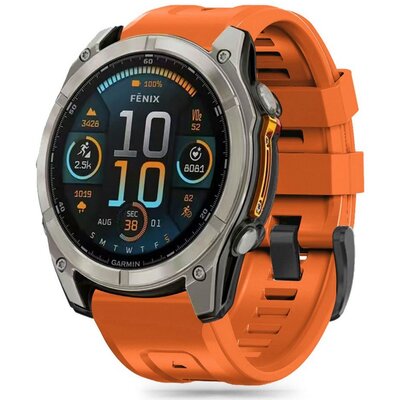 Pasek TECH-PROTECT Silicone do Garmin Fenix 5S/5S Plus/6S/6S Pro/7S/8 (43 mm) Pomarańczowy