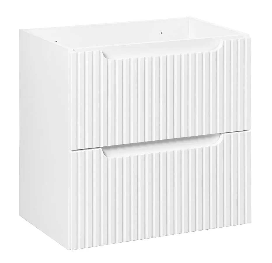 Biała szafka pod umywalkę z szufladami 60 cm T3-E30