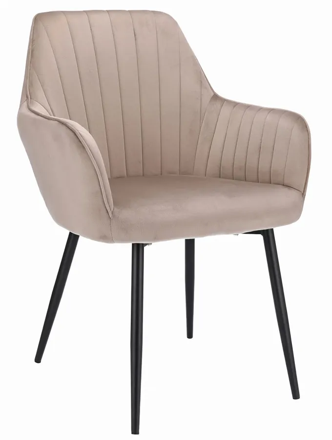Beżowe nowoczesne krzesło fotelowe G5-N73