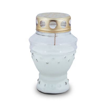Znicz L-520 pucharek mały 16 cm biały