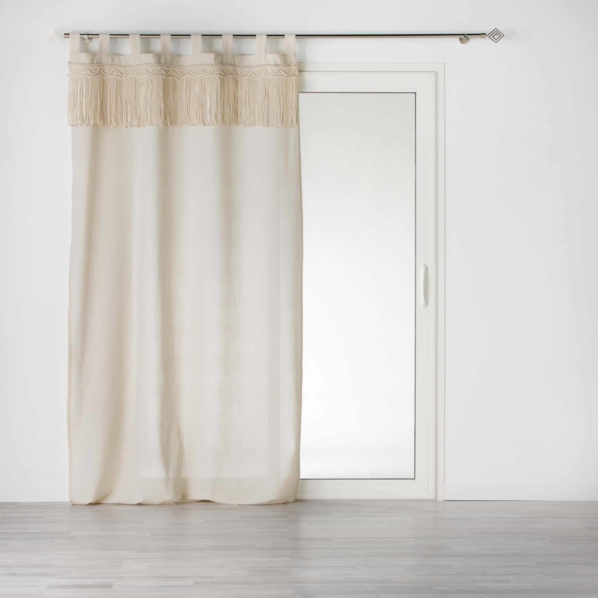 Zasłona z motywem makramy SAMYA, 140 x 240 cm