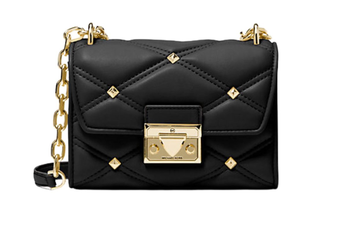 Torebka damska Michael Kors Serena czarna skórzana