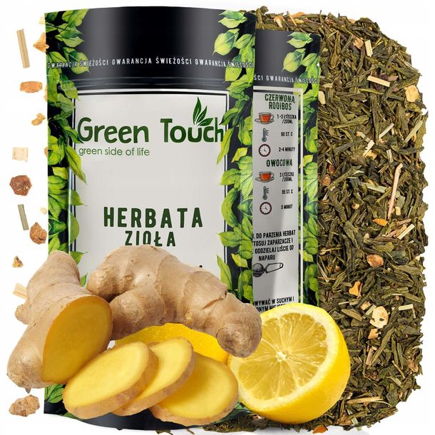Herbata Zielona Sencha Imbir Z Cytryną (50g)