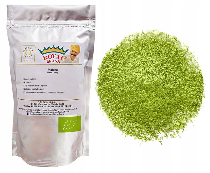 ﻿Herbata Matcha BIO KETO Japońska do pieczenia 100 g w proszku do latte