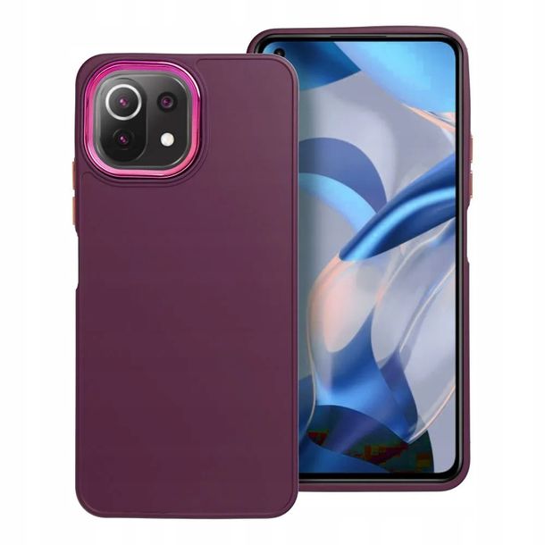 Matowe Etui Na Telefon Z Ramką Do Xiaomi Mi 11 Lite + Szkło