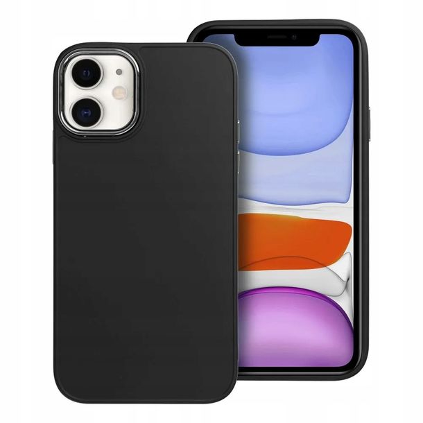 Matowe Etui Na Telefon Z Ramką Do Iphone 11 + Szkło Ochronne