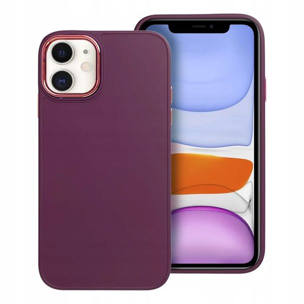 Matowe Etui Na Telefon Z Ramką Do Iphone 11 + Szkło Ochronne