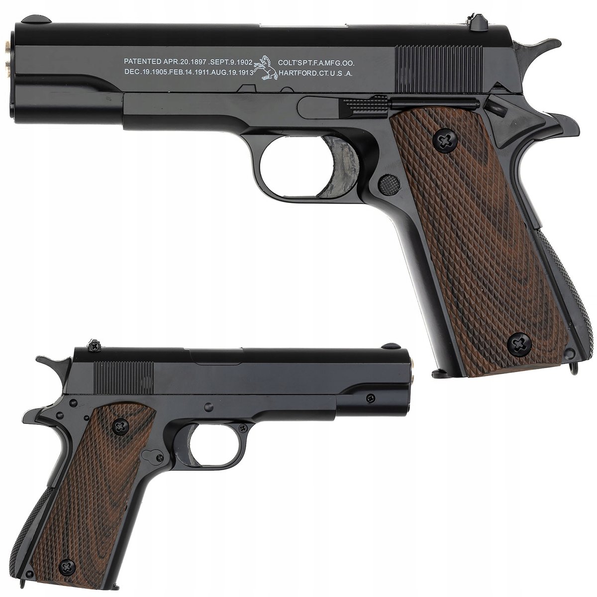PISTOLET METALOWY NA KULKI COLT ASG IMITACJA BRONI NA KULKI 6MM