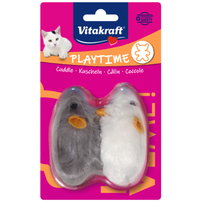 Zabawka dla kota MYSZY Z DZWIĘKIEM 2szt. Vitakraft