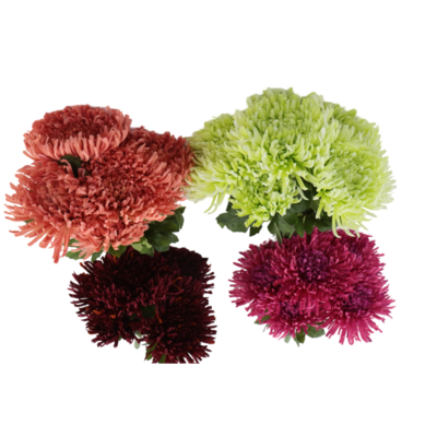 Chryzantema sztuczna bukiet 7 kwiatów 55 cm