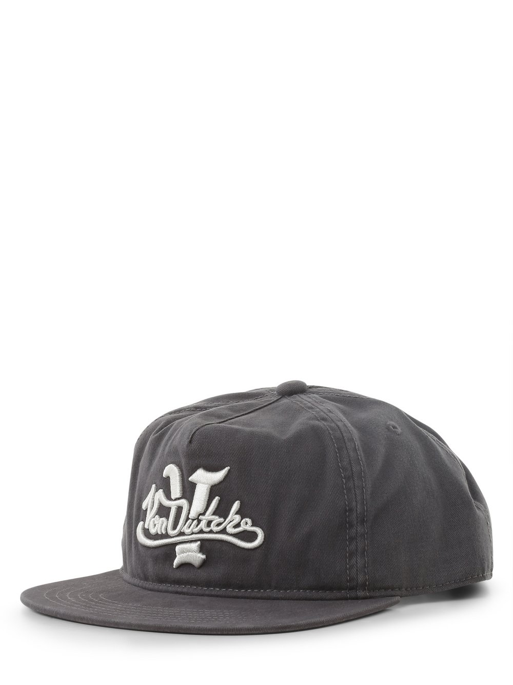 Von Dutch Męska czapka z daszkiem Mężczyźni Bawełna szary jednolity, ONE SIZE