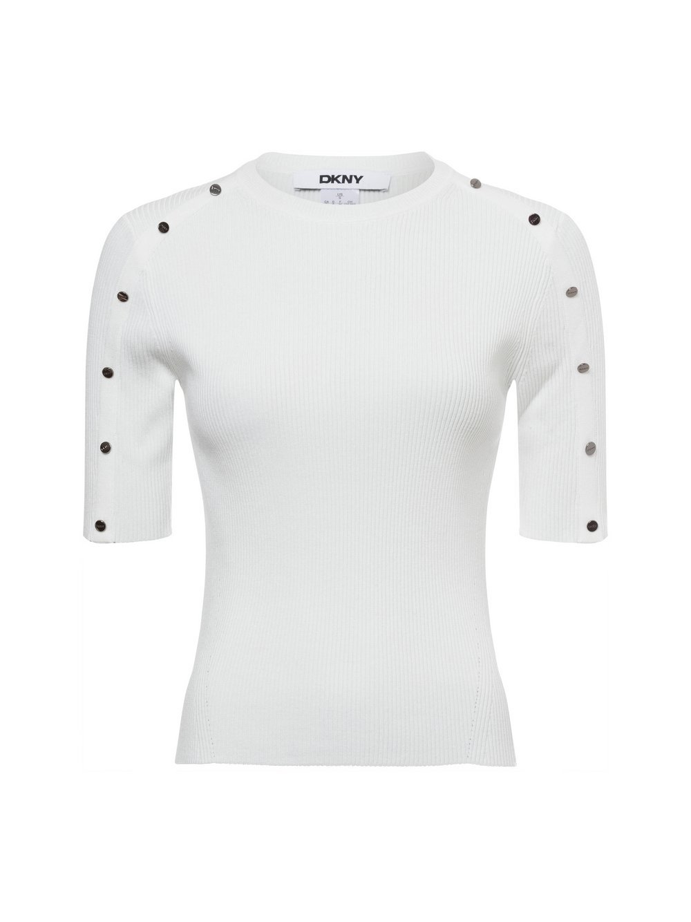DKNY Koszulka damska Kobiety wiskoza biały jednolity, S