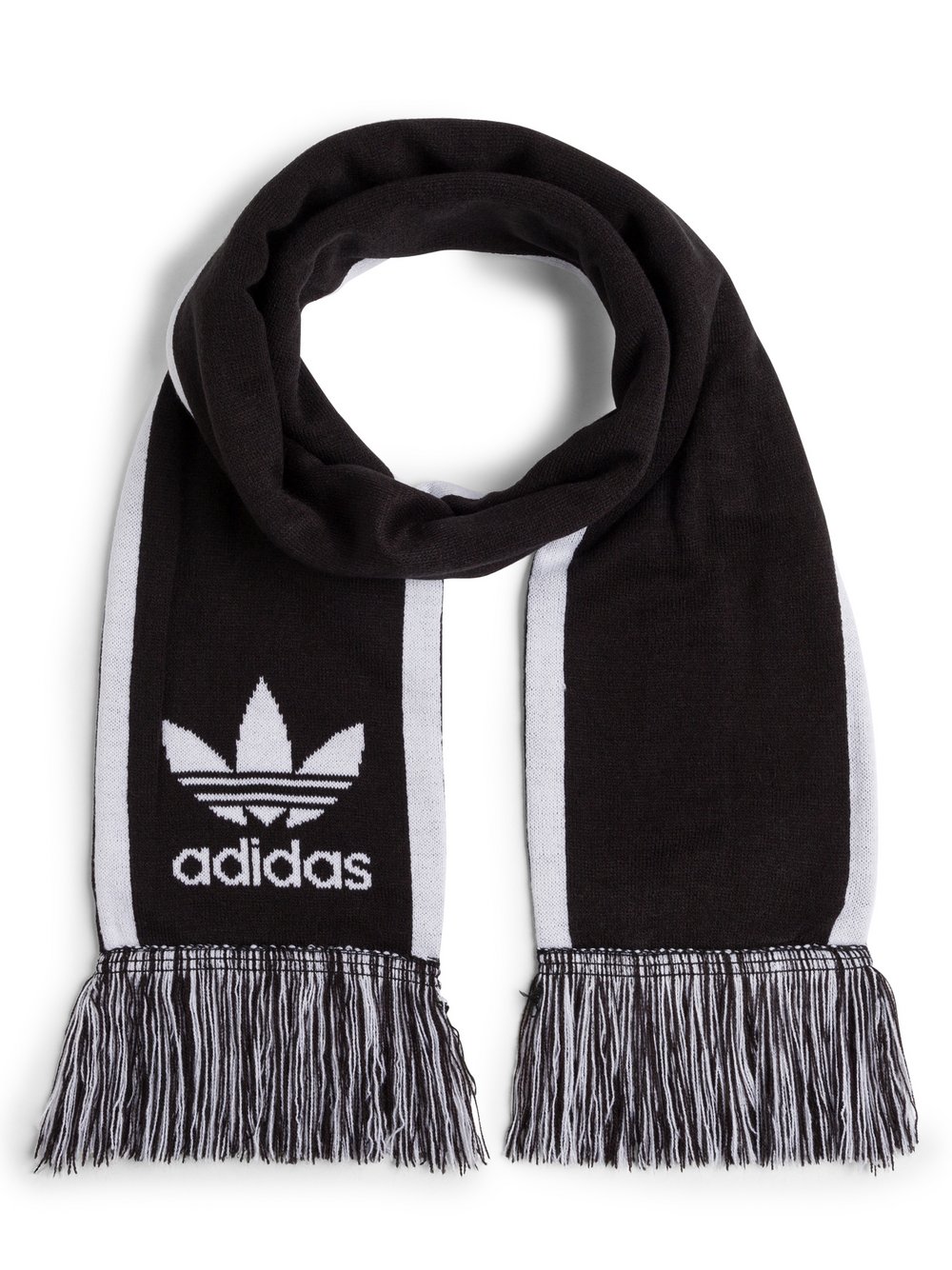 adidas Originals Szalik damski Kobiety Sztuczne włókno czarny|biały w paski, ONE SIZE