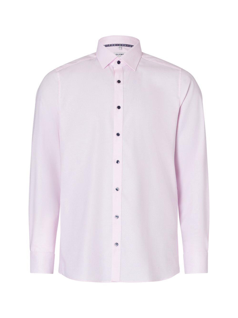 Olymp Level Five Koszula męska Mężczyźni Slim Fit Bawełna różowy wzorzysty, 38