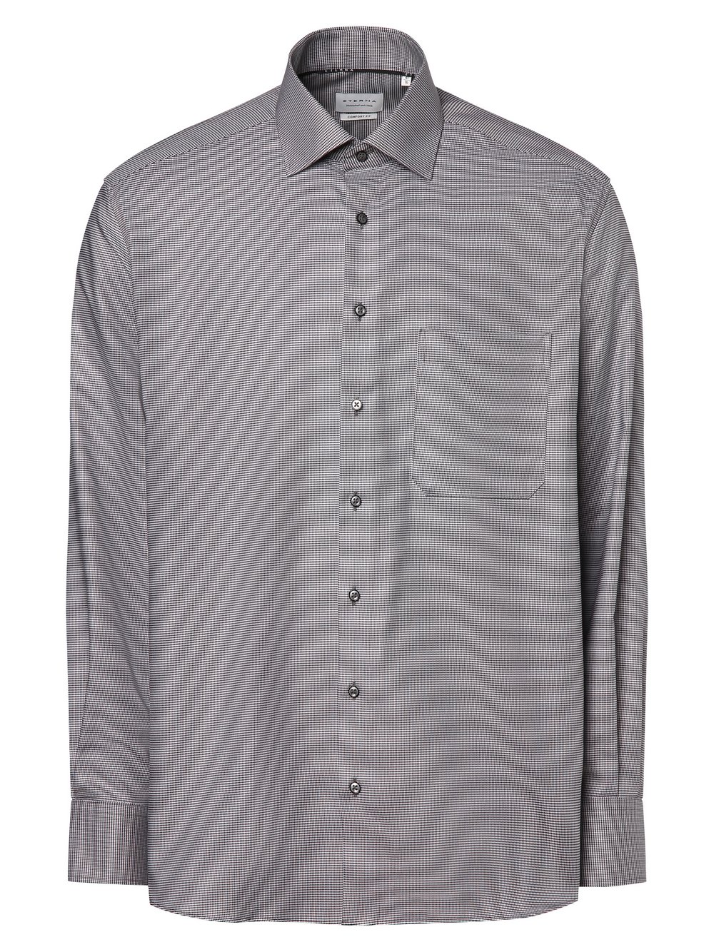 Eterna Comfort Fit Koszula męska - non-iron Mężczyźni Comfort Fit Bawełna szary wzorzysty, 41
