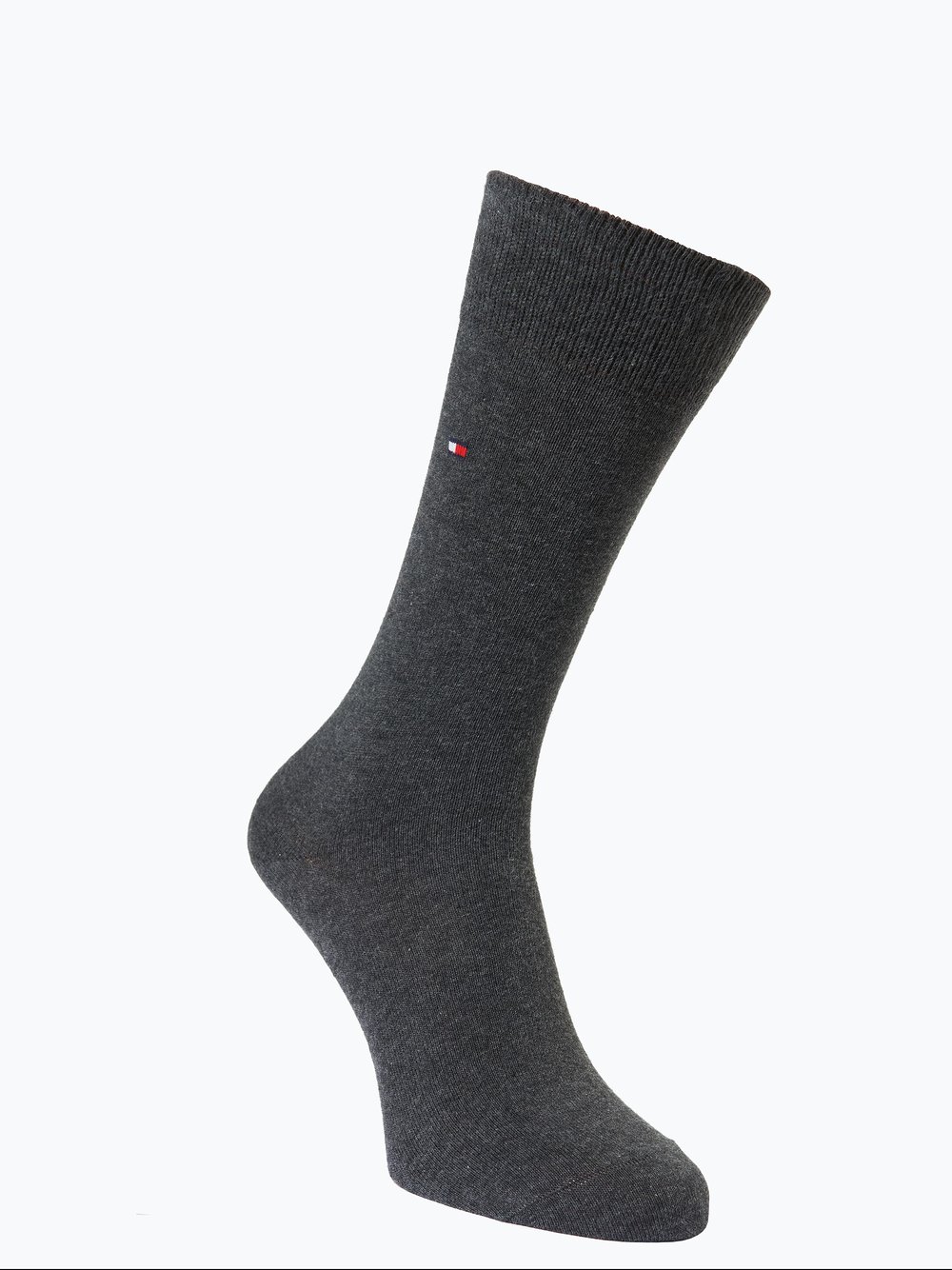 Tommy Hilfiger Skarpety pakowane po 2 szt. Mężczyźni Bawełna szary jednolity, 43-46