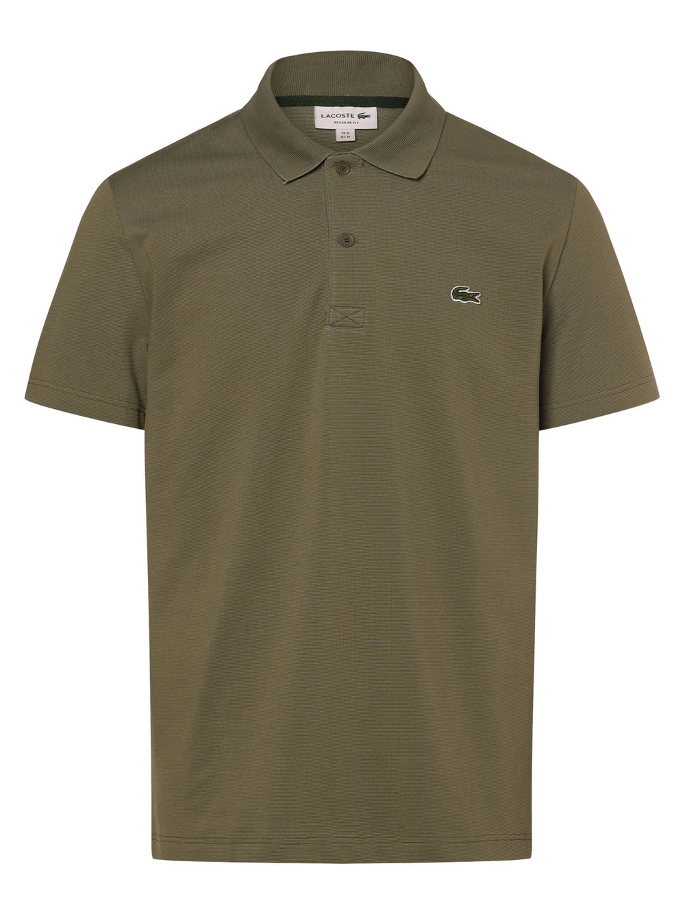 Lacoste Męska koszulka polo Mężczyźni Bawełna zielony jednolity, 4
