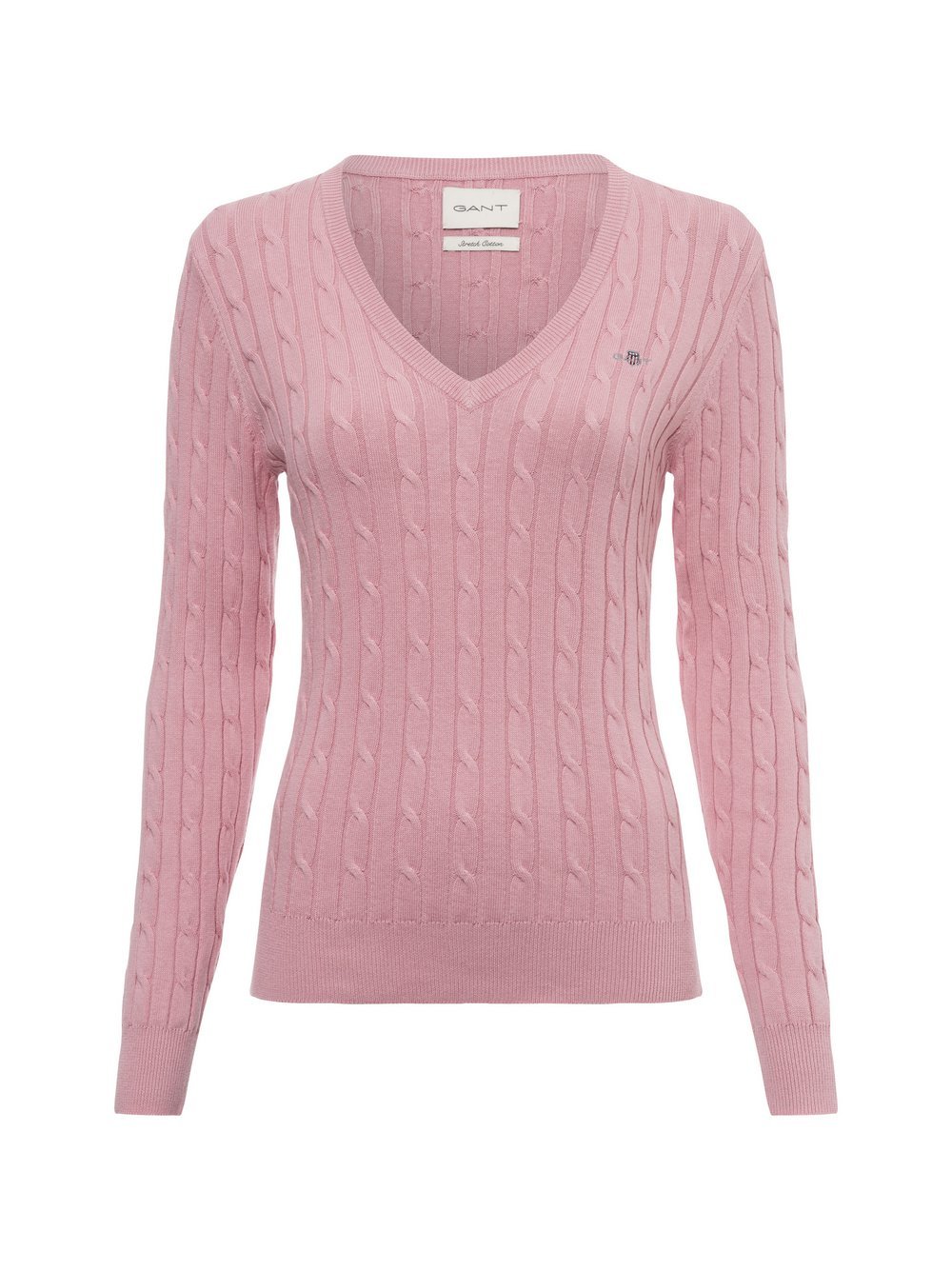 Gant Sweter damski Kobiety Bawełna różowy jednolity, S