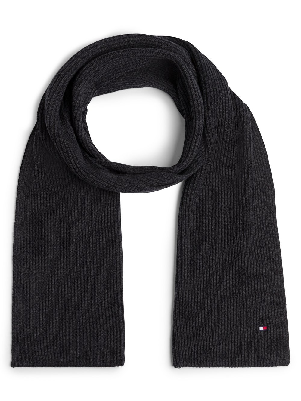 Tommy Hilfiger Szalik męski Mężczyźni Bawełna szary jednolity, ONE SIZE