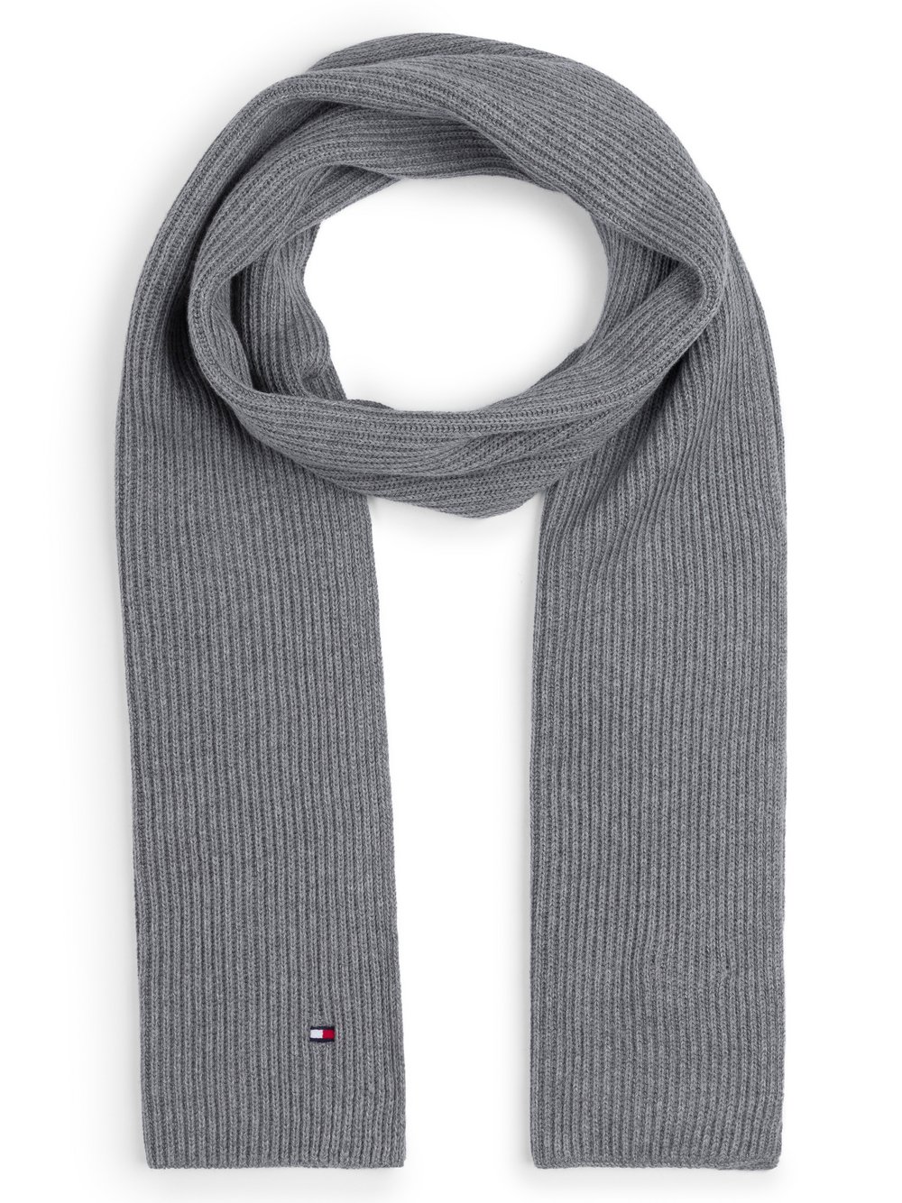 Tommy Hilfiger Szalik męski Mężczyźni Bawełna szary jednolity, ONE SIZE