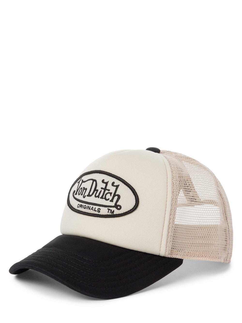 Von Dutch Czapka męska - Trucker Tampa Mężczyźni beżowy|czarny jednolity, ONE SIZE