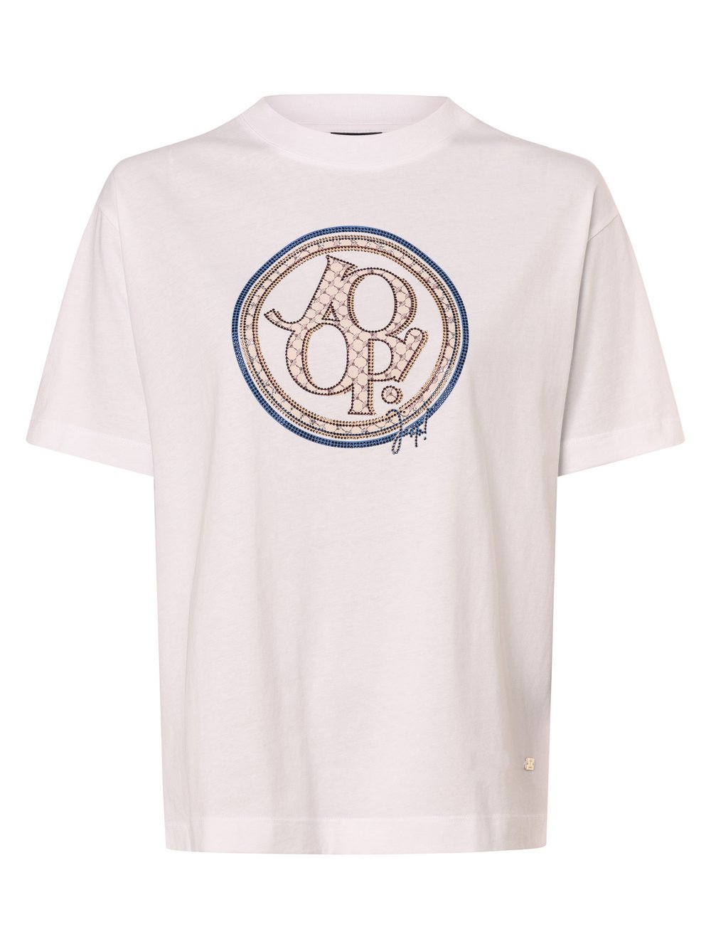 JOOP! T-shirt damski Kobiety Bawełna biały nadruk, 36