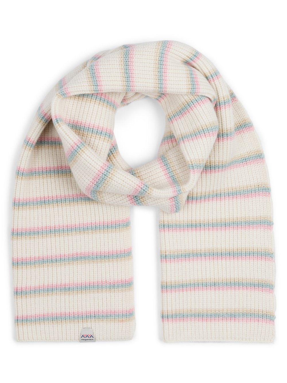 Ragwear Szalik damski - Fluky Stripes Kobiety Sztuczne włókno beżowy|biały w paski, ONE SIZE
