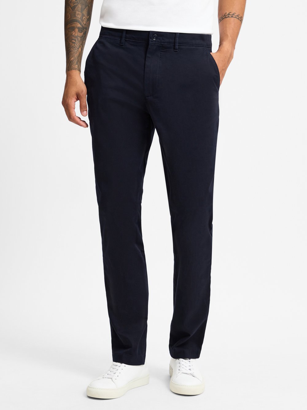 Tommy Hilfiger Spodnie - Denton Mężczyźni Bawełna niebieski jednolity, 32-32