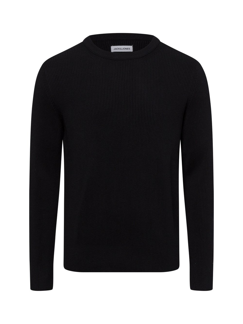 Jack & Jones Męski sweter z dzianiny Mężczyźni czarny jednolity, S
