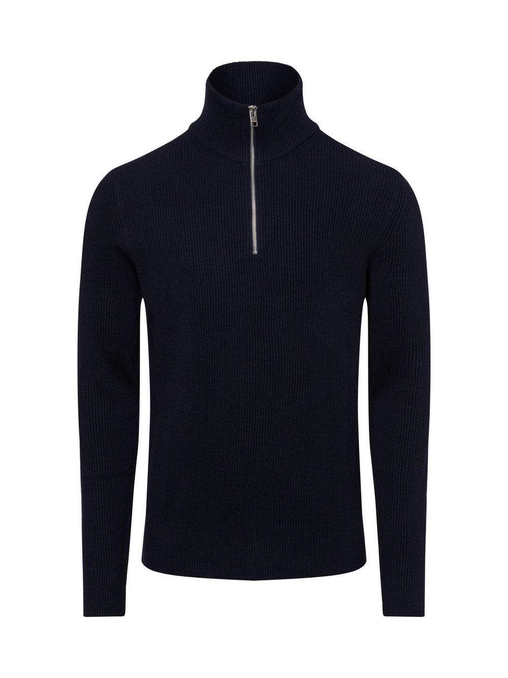 Jack & Jones Męski sweter z dzianiny Mężczyźni niebieski jednolity, S