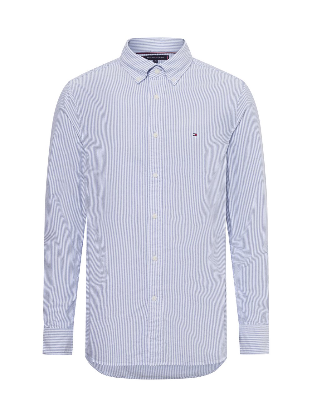 Tommy Hilfiger Koszula męska Mężczyźni Regular Fit Bawełna niebieski|biały w paski, M