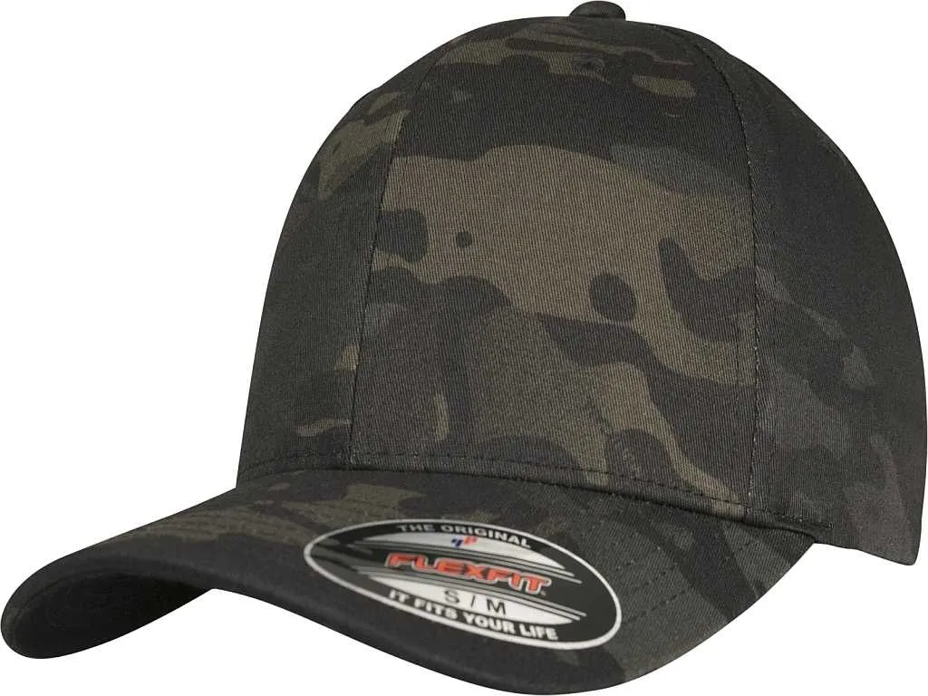 Czapka BRANDIT Flexfit Black Multicam L/XL
