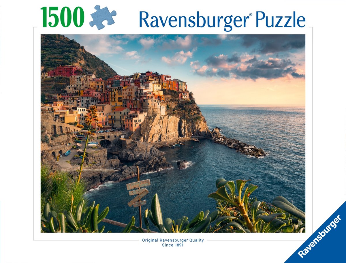 Puzzle 2D: Widok na Cinque Terre 1500 elementów
