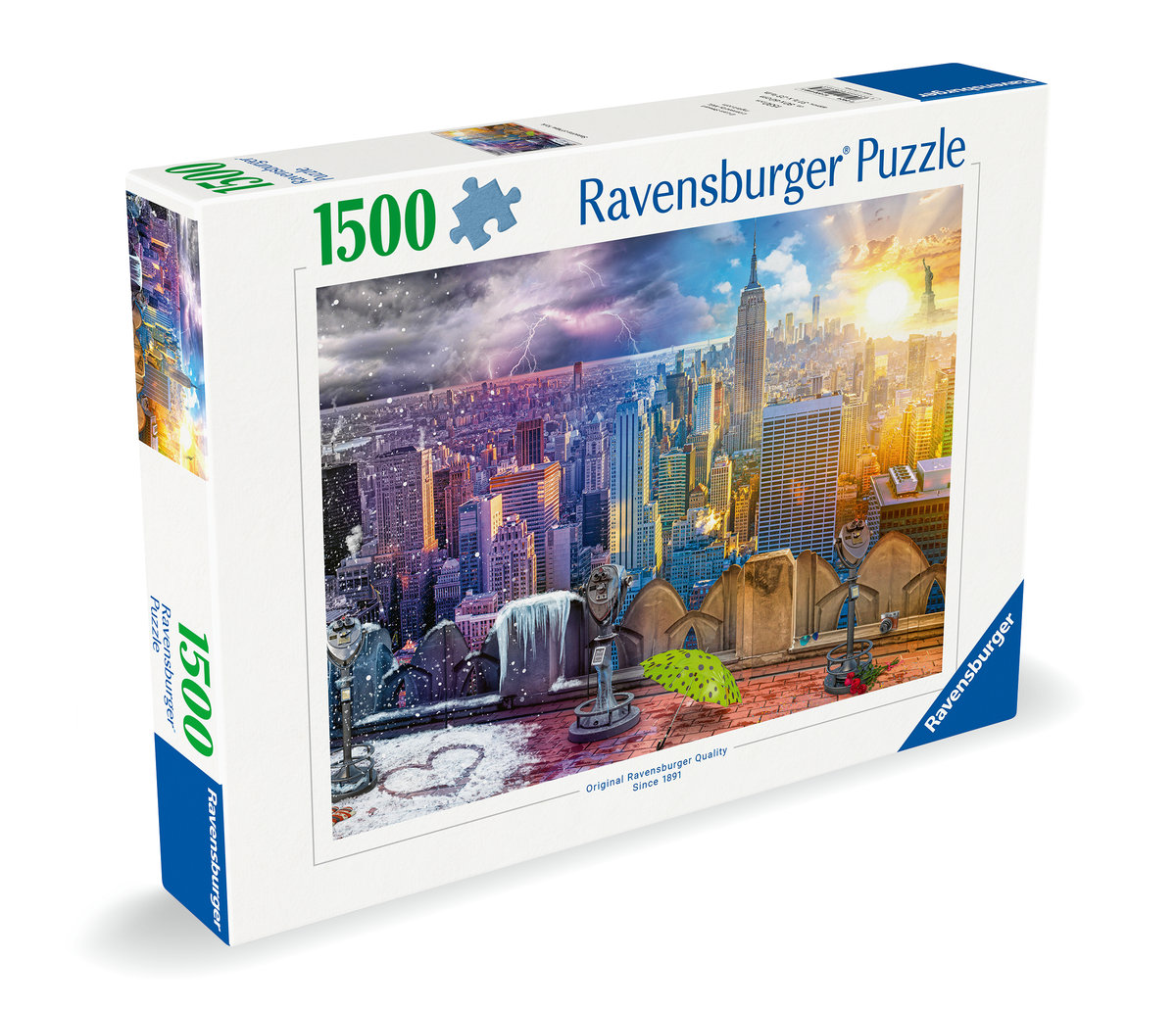 Puzzle 2D: Nowy Jork w lecie i zimie 1500 elementów