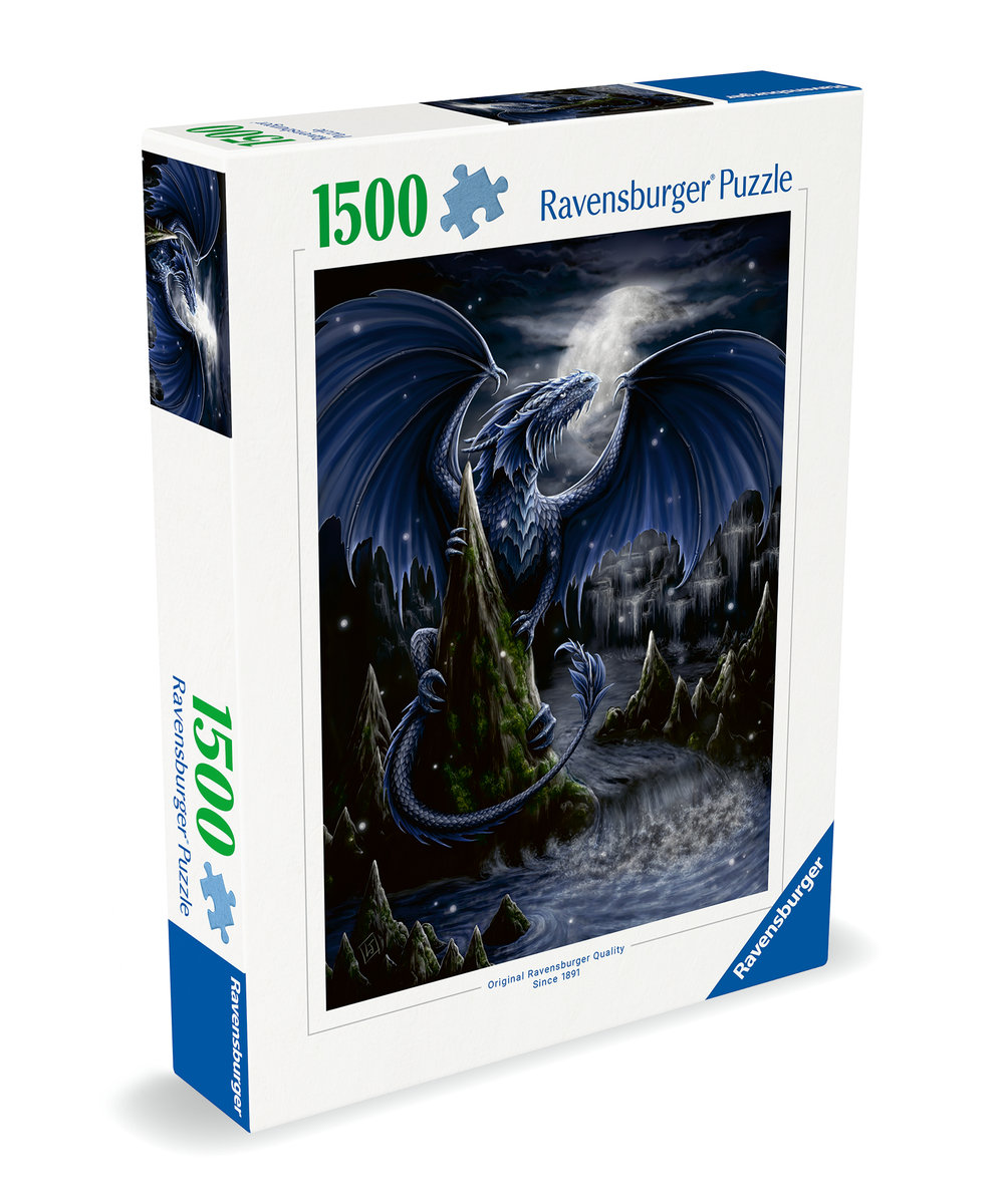 Puzzle 2D: Czarny smok 1500 elementów