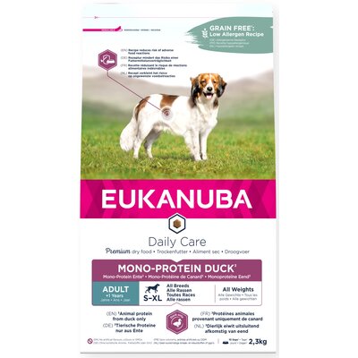 Karma dla psa EUKANUBA Daily Care Adult jedno białkowa Kaczka 2.3 kg