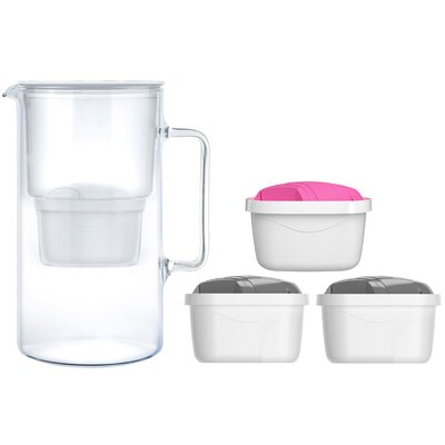 Dzbanek filtrujący WESSPER AquaMax Crystalline + 3 wkłady Biały