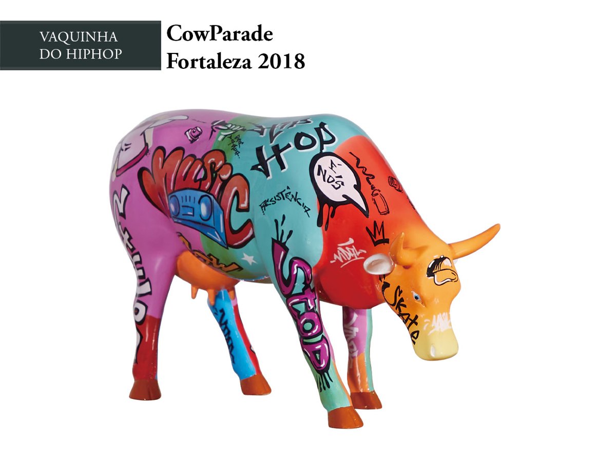 CowParade Fortaleza 2018, Vaquinha do HipHop, figurka, autor: Vidal